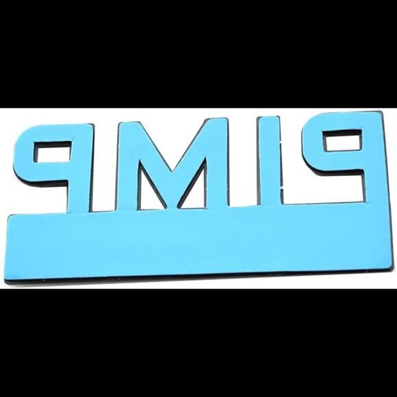 2 Pack Pimp Edition Car Side Rear Front Hood Trunk Door Fender Bumper Emblems - Picture 3 of 7